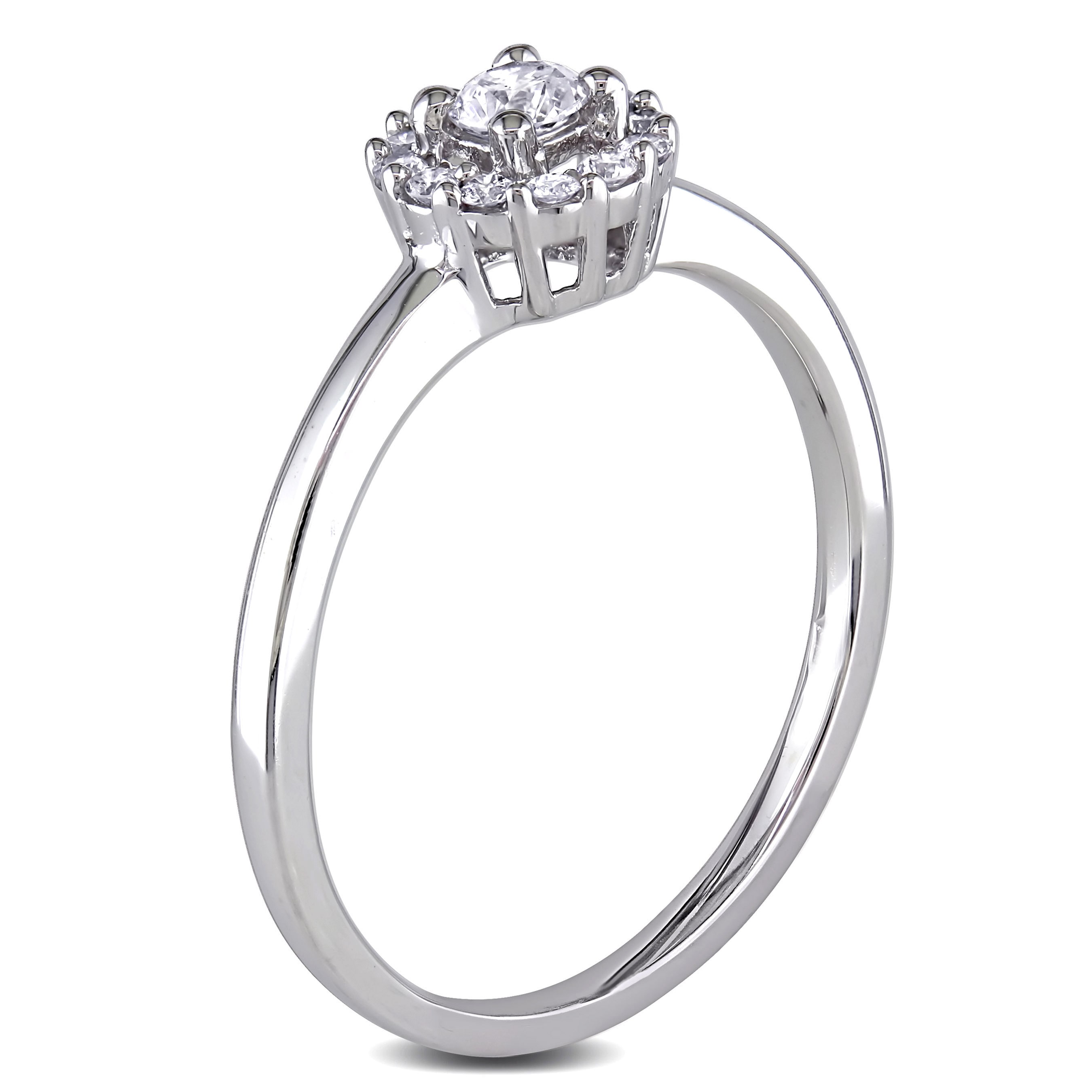Yaffie Signature White Gold Diamond Ring with 1/4ct TDW