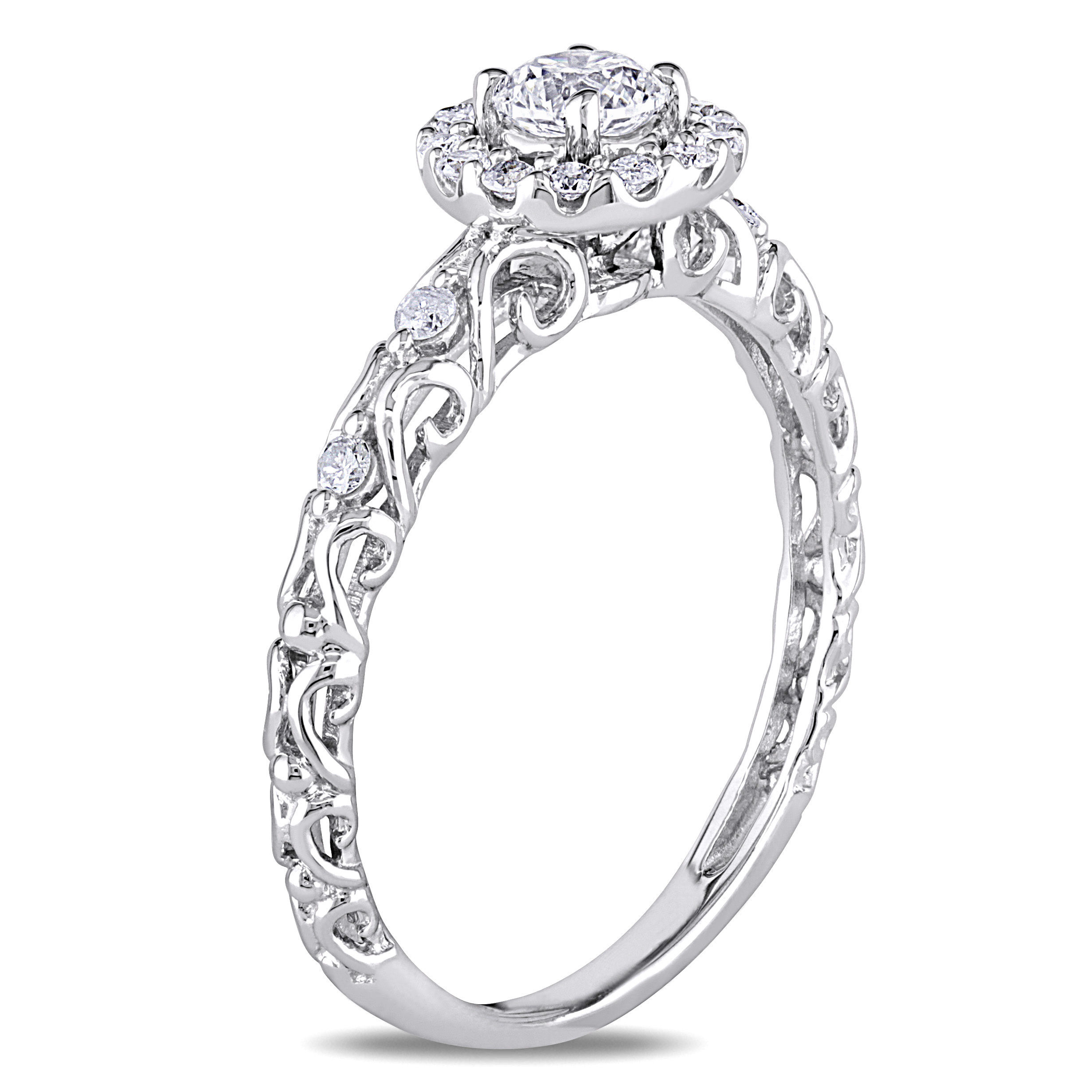 Yaffie Signature White Gold Diamond Ring with 1/2ct TDW