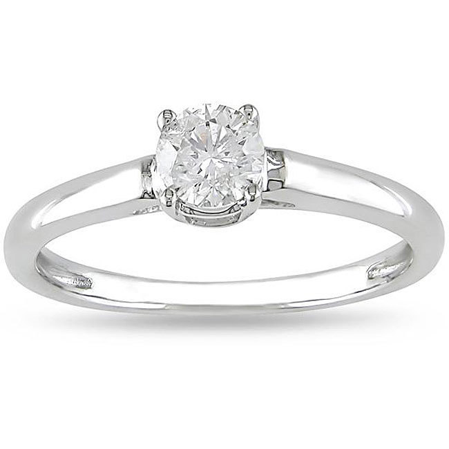 White Gold 1/2ct Diamond Engagement Ring from Yaffie Signature Collection.