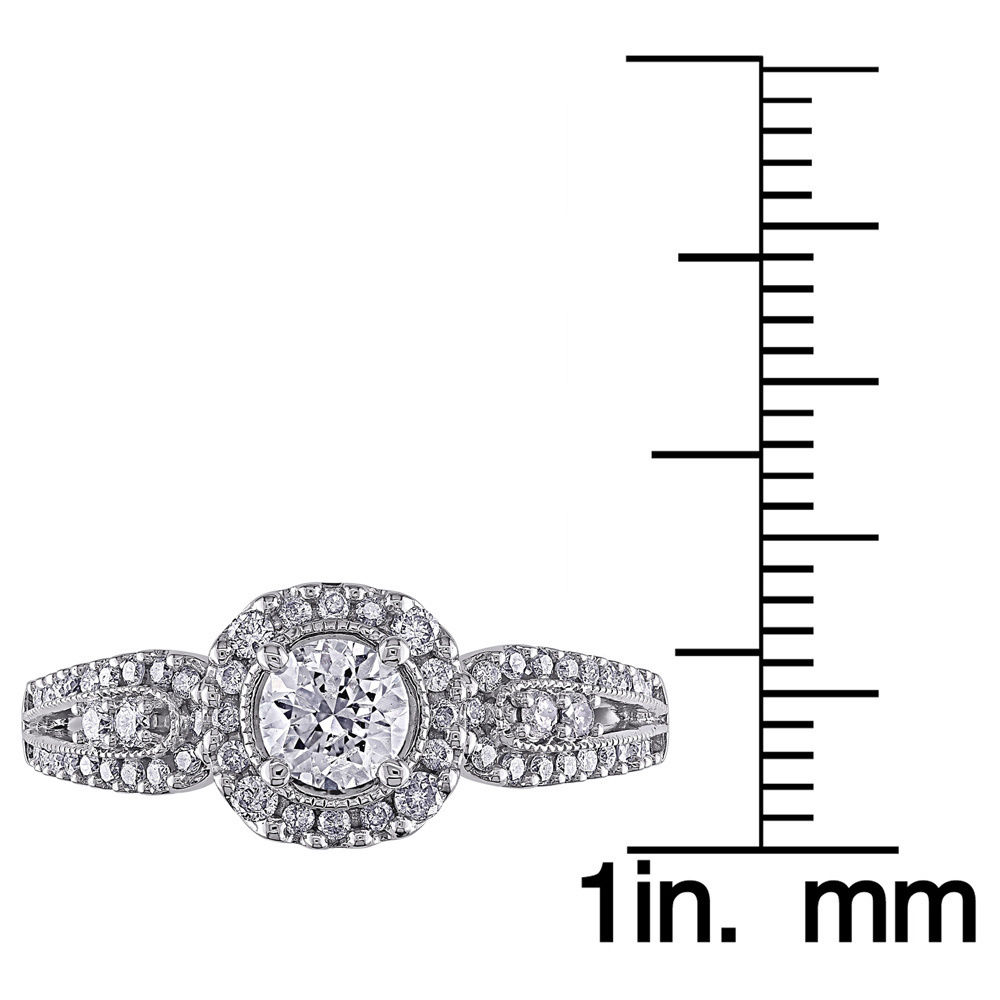 Diamond Ring from Yaffie Signature Collection in White Gold with 1 Carat Total Diamond Weight