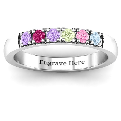 Yaffie™ Custom Made Personalised 3 11 Stone Affinity Ring