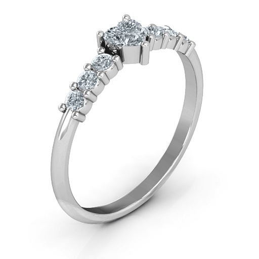 Yaffie ™ Custom-Made Beaming with Love Ring, Personalised for You