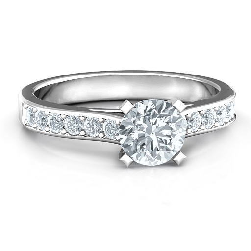 Yaffie™ Customised Elegant Duchess Ring featuring Shoulder Accents