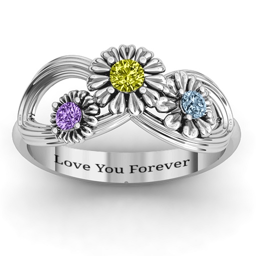 Yaffie ™ Custom Made Personalised Endless Infinity Spring Ring