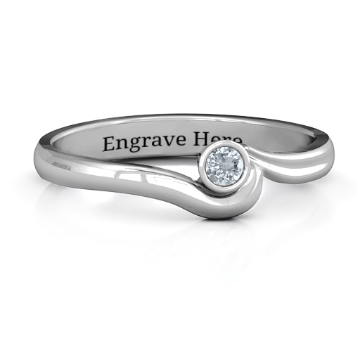 Yaffie ™ Custom-Made Personalised Low Wave Ring