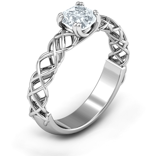 Yaffie ™ Custom Made Personalised Tangled in Love Ring