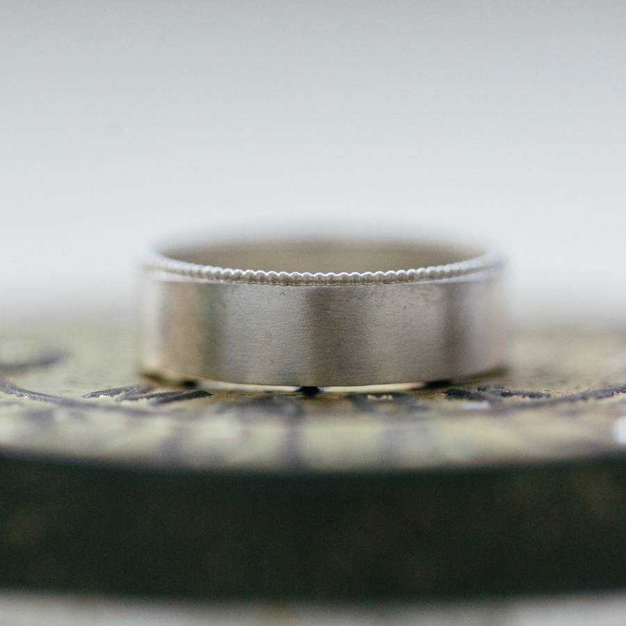 Yaffie™ Custom Personalised Decorated Wedding Rings for Men