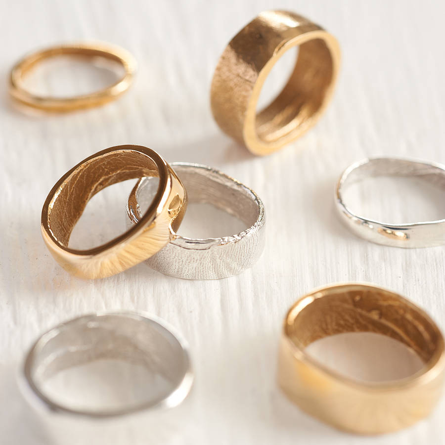 Yaffie ™ Custom Personalised Platinum Fingerprint Ring for You